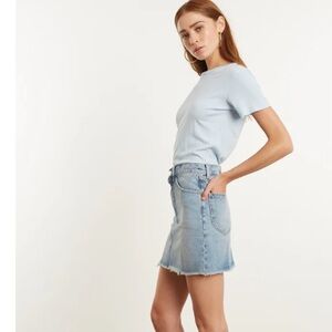 SPRWMN Victoria 5 Pocket Denim Jean Mini Skirt NWT Blue Cotton Women’s